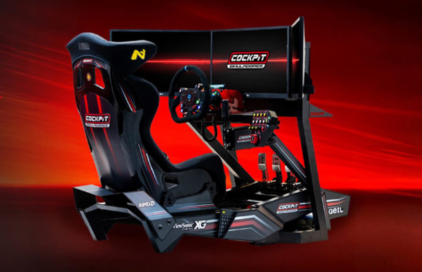 Simulador de conducción Cockpit a escala real